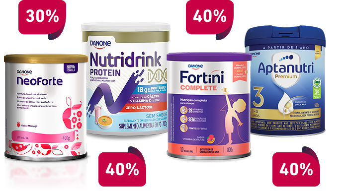Produtos Danone com descontos